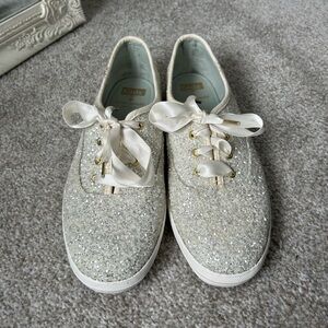 Kate spade keds cream glitter